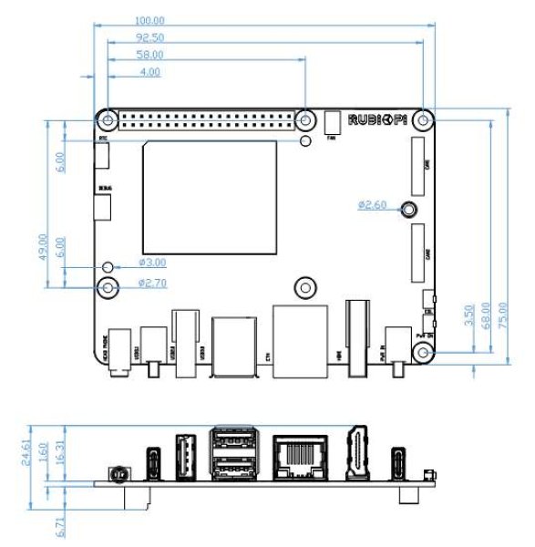 Rubik Pi 3 Mechanical Specification